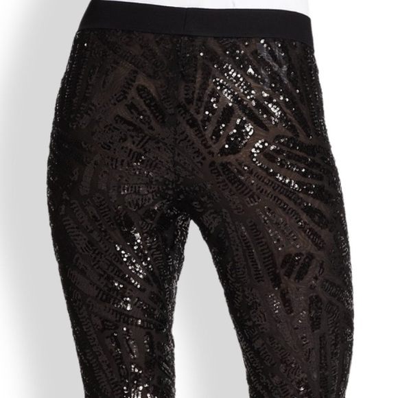 BCBG “Shelby” Sequin Leggings NEW - Picture 4 of 5